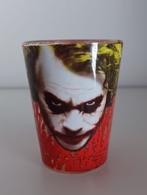 DC Comics The‎ Joker Heath Ledger Batman The Dark Knight Shot Glass Collectible